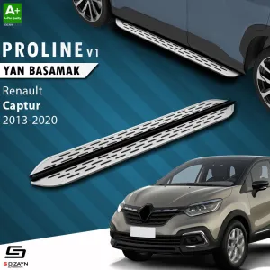 S-Dizayn Renault Captur OEM Still Pro V1 Aluminyum Yan Basamak 173 Cm 2013-2020 A+ Kalite						                Araca &Ouml;zel A+Kalite Yan Basamak&Uuml;r&uuml;