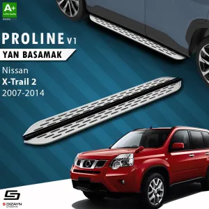 S-Dizayn Nissan X-Trail T31 OEM Still Pro V1 Aluminyum Yan Basamak 173 Cm 2007-2014 A+ Kalite						                Araca &Ouml;zel A+Kalite Yan Basamak&Uuml;r&u
