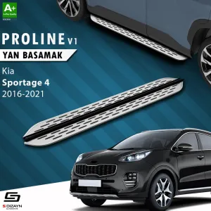 S-Dizayn Kia Sportage 4 OEM Still Pro V1 Aluminyum Yan Basamak 173 Cm 2016-2021 A+ Kalite						                Araca &Ouml;zel A+Kalite Yan Basamak&Uuml;r&uuml;
