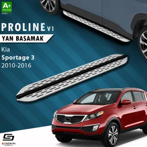 S-Dizayn Kia Sportage 3 OEM Still Pro V1 Aluminyum Yan Basamak 173 Cm 2010-2014 A+ Kalite						                Araca &Ouml;zel A+Kalite Yan Basamak&Uuml;r&uuml;