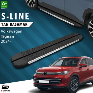 S-Dizayn VW Tiguan 3 S-Line Krom Yan Basamak 183 Cm 2024 Üzeri thumb 1