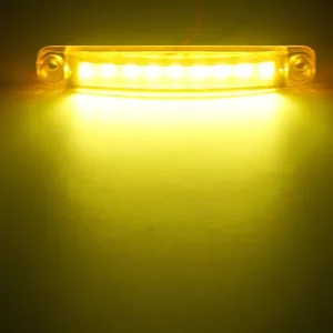Parmak led 9 led 4W 12-24v 10cm Sarı / LAAM660 - Görsel 2