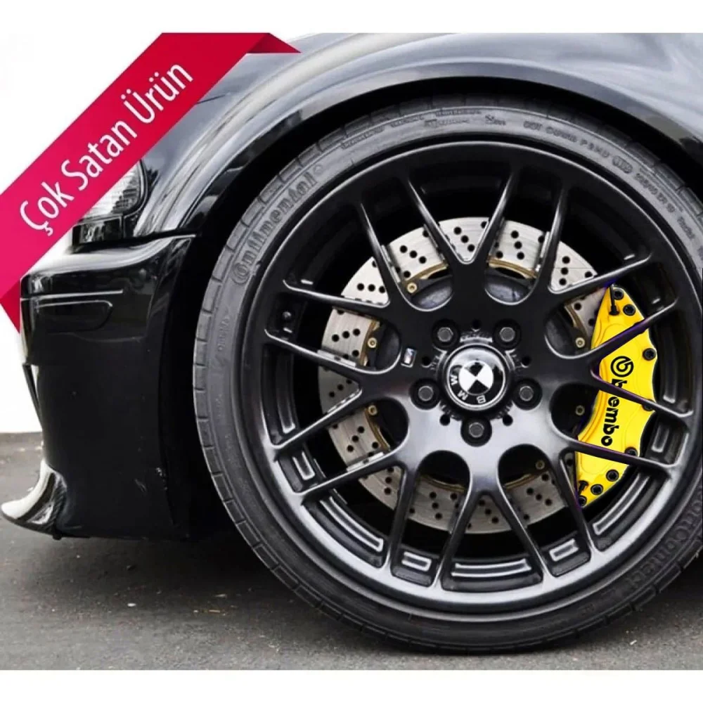 Drs Tuning Alfa Romeo Mito Uyumlu  Sarı Fren Kaliper Kapağı 4 Parça Ön Arka Set