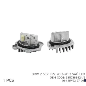 BMW 2 F22 2012-2017 SAĞ LED FAR MODÜL 63117388924/2DRS Tuning kalitesiyle tanışın! Özel olarak BMW F22 model araçlar için üretilen bu ürün, otomobilinizin hatla