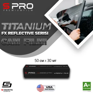 S Pro Cam Filmi Nano Titanium FX Serisi 2PLY %50 100cm/30mtS-Pro Ara&ccedil; Cam Filmi, s&uuml;r&uuml;c&uuml;ler i&ccedil;in m&uuml;kemmel bir se&ccedil;enektir