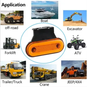Side marker kasa lambası - beyaz 24v 3w  adet / LAAM446-1 - Görsel 2