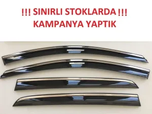 Honda City 2023- Kromlu Cam Rüzgarlığı 4lü - Görsel 3