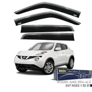 Niken Nissan Juke 2014- Kromlu Cam Rüzgarlığı 4 LÜDRS Tuning kalitesiyle tanışın! Özel olarak Nissan  model araçlar için üretilen bu ürün, otomobilinizin hatlar
