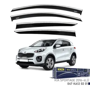 Kia Sportage 2016- Kromlu Cam Rüzgarlığı 4 Lü