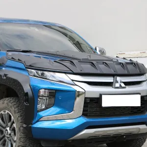 Mitsubishi L200 Kaput Koruma Rüzgarlığı 4mm Abs Akrilik 3 Parça 2019- thumb 3