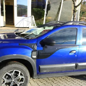 Dacia Duster Yarasa Dodik Uv Katkılı Abs Mat Siyah 4 Parça 2018- thumb 4