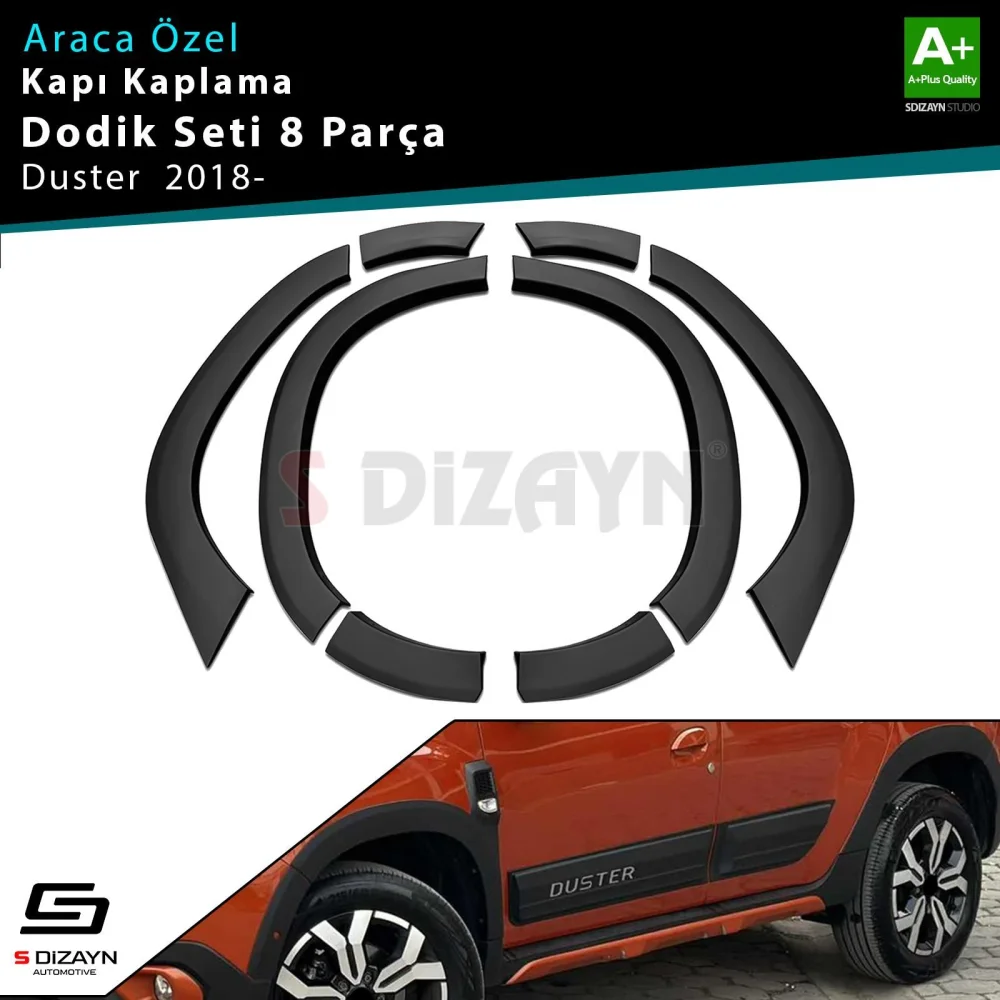 Drs Tuning Dacia Duster 2 Çamurluk Kaplaması Dodik Seti 8 Prç 2018-2023 A+ Kalite
