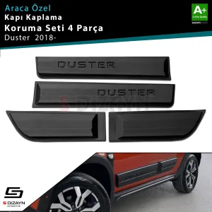 S-Dizayn Dacia Duster 2 Kapı Koruma Seti 4 Prç 2018-2023 A+ Kalite&Uuml;r&uuml;n enjeksiyon baskı kalıp sistemiyle &uuml;retilmektedir. A+ Kalite plastik kullan