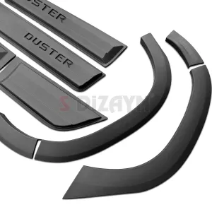 Drs Tuning Dacia Duster 2 Kapı Koruma ve Çamurluk Kaplaması Dodik Seti 12 Prç 2018-2023 A+ Kalite thumb 4