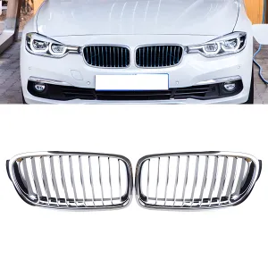 BMW 3 Serisi 2011-2019 (F30) uyumlu F30/F31/F35 Ön Panjur Böbrek Parlak Krom Düz Model 2012-2017 modelleri DRS Tuning'de. Kaliteli malzeme, hızlı kargo ve