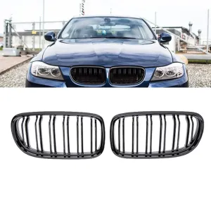 BMW 3 Serisi 2004-2013 (E90) uyumlu E90/E91 Ön Panjur Böbrek Parlak Siyah Piano Black M3 Model 2009-2012 modelleri DRS Tuning'de. Kaliteli malzeme, hızlı kargo