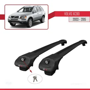 Volvo XC90 2003-2015 Arası ile uyumlu ACE-1 Ara Atkı Tavan Barı SİYAH - Görsel 4