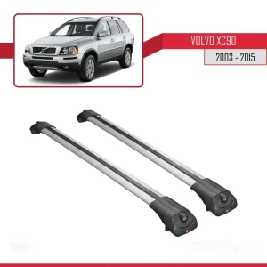 Volvo XC90 2003-2015 Arası ile uyumlu ACE-1 Ara Atkı Tavan Barı GRİ thumb 3