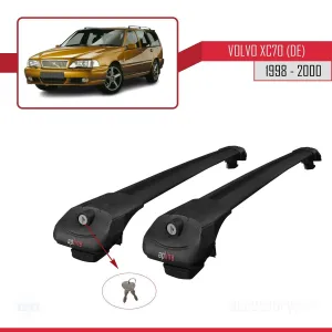 Volvo XC70 (DE) 1998-2000 Arası ile uyumlu ACE-1 Ara Atkı Tavan Barı SİYAH thumb 4