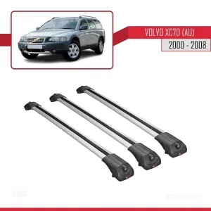 Volvo XC70 (AU) 2000-2008 Arası ile uyumlu ACE-1 Ara Atkı Tavan Barı GRİ 3 ADET BAR thumb 3