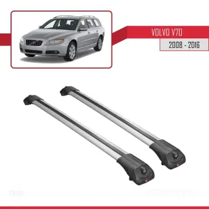 Volvo V70 2008-2016 Arası ile uyumlu ACE-1 Ara Atkı Tavan Barı GRİ thumb 3
