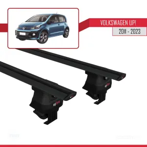 Volkswagen Up! 2011-2023 Arası ile uyumlu ACE-4 Ara Atkı Tavan Barı SİYAH thumb 4