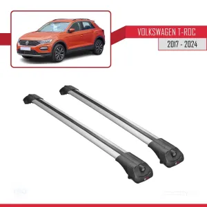 Volkswagen T-Roc 2017 ve Sonrası ile uyumlu ACE-1 Ara Atkı Tavan Barı GRİ thumb 3