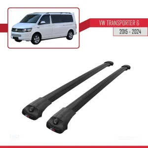 Volkswagen Transporter (T6) 2015 ve Sonrası ile uyumlu ACE-1 Ara Atkı Tavan Barı SİYAH thumb 3