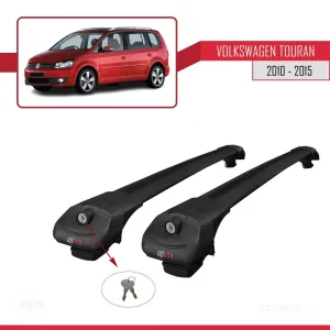 Volkswagen Touran 2010-2015 Arası ile uyumlu ACE-1 Ara Atkı Tavan Barı SİYAH thumb 4