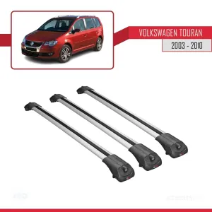 Volkswagen Touran 2003-2010 Arası ile uyumlu ACE-1 Ara Atkı Tavan Barı GRİ 3 ADET BAR thumb 3