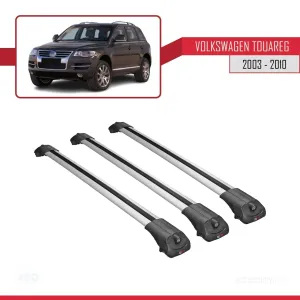 Volkswagen Touareg 2003-2010 Arası ile uyumlu ACE-1 Ara Atkı Tavan Barı GRİ 3 ADET BAR thumb 3