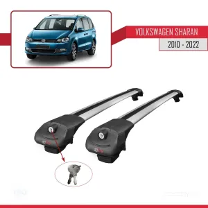 Volkswagen Sharan 2010-2022 Arası ile uyumlu ACE-1 Ara Atkı Tavan Barı GRİ thumb 4