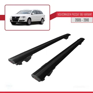 Drs Tuning Passat (B6) VARIANT 2005-2010 Arası ile uyumlu HOOK Model Anahtar Kilitli Ara Atkı Tavan Barı SİYAH - Görsel 4