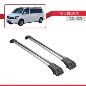 Volkswagen Multivan (T6) 2015 ve Sonrası ile uyumlu ACE-1 Ara Atkı Tavan Barı GRİ thumb 3