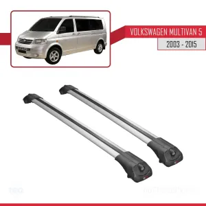 Volkswagen Multivan (T5) 2003-2015 Arası ile uyumlu ACE-1 Ara Atkı Tavan Barı GRİ thumb 3