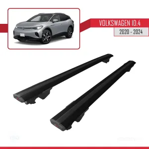 Volkswagen ID.4 2020 ve Sonrası ile uyumlu HOOK Model Anahtar Kilitli Ara Atkı Tavan Barı SİYAH thumb 4