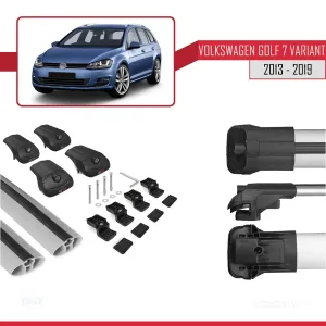 Volkswagen Golf (7) VARIANT 2013-2019 Arası ile uyumlu ACE-1 Ara Atkı Tavan Barı GRİ thumb 5