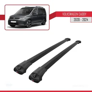 Volkswagen Caddy 2020 ve Sonrası ile uyumlu ACE-1 Ara Atkı Tavan Barı SİYAH thumb 3