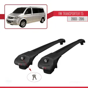 Volkswagen (T5) 2003-2015 Arası ile uyumlu ACE-1 Ara Atkı Tavan Barı SİYAH thumb 4