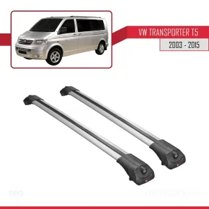 Volkswagen (T5) 2003-2015 Arası ile uyumlu ACE-1 Ara Atkı Tavan Barı GRİ thumb 3