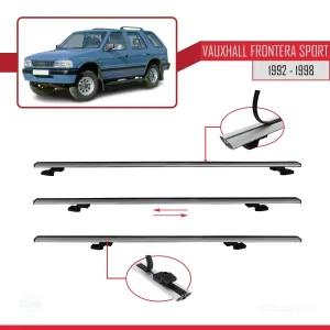 Vauxhall Frontera Sport 1992-1998 Arası ile uyumlu Basic Model Ara Atkı Tavan Barı GRİ 3 ADET thumb 5