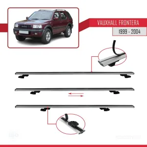 Vauxhall Frontera 1999-2004 Arası ile uyumlu Basic Model Ara Atkı Tavan Barı GRİ 3 ADET thumb 5