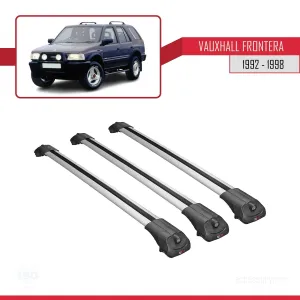 Vauxhall Frontera 1992-1998 Arası ile uyumlu ACE-1 Ara Atkı Tavan Barı GRİ 3 ADET BAR thumb 3
