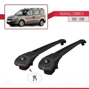 Vauxhall Combo D 2012-2018 Arası ile uyumlu ACE-1 Ara Atkı Tavan Barı SİYAH thumb 4