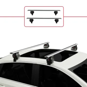 Toyota Yaris / Vitz (XP9) 2005-2011 Arası ile uyumlu ACE-4 Ara Atkı Tavan Barı GRİ - Görsel 2