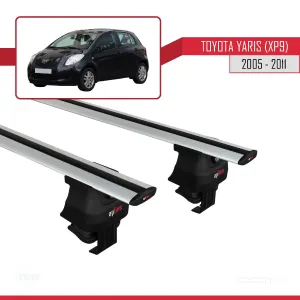 Toyota Yaris / Vitz (XP9) 2005-2011 Arası ile uyumlu ACE-4 Ara Atkı Tavan Barı GRİ - Görsel 4