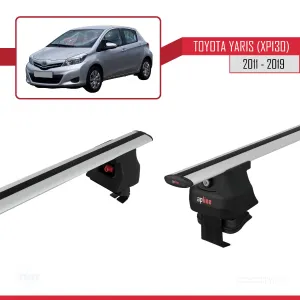Toyota Yaris / Vitz (XP130) 2011-2019 Arası ile uyumlu ACE-4 Ara Atkı Tavan Barı GRİ - Görsel 5
