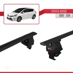 Toyota Verso 2009-2018 Arası ile uyumlu ACE-4 Ara Atkı Tavan Barı SİYAH thumb 5