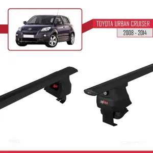 Toyota Urban Cruiser 2008-2014 Arası ile uyumlu ACE-4 Ara Atkı Tavan Barı SİYAH thumb 5