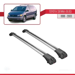 Toyota Sienna (XL10) 1998-2003 Arası ile uyumlu ACE-1 Ara Atkı Tavan Barı GRİ thumb 3